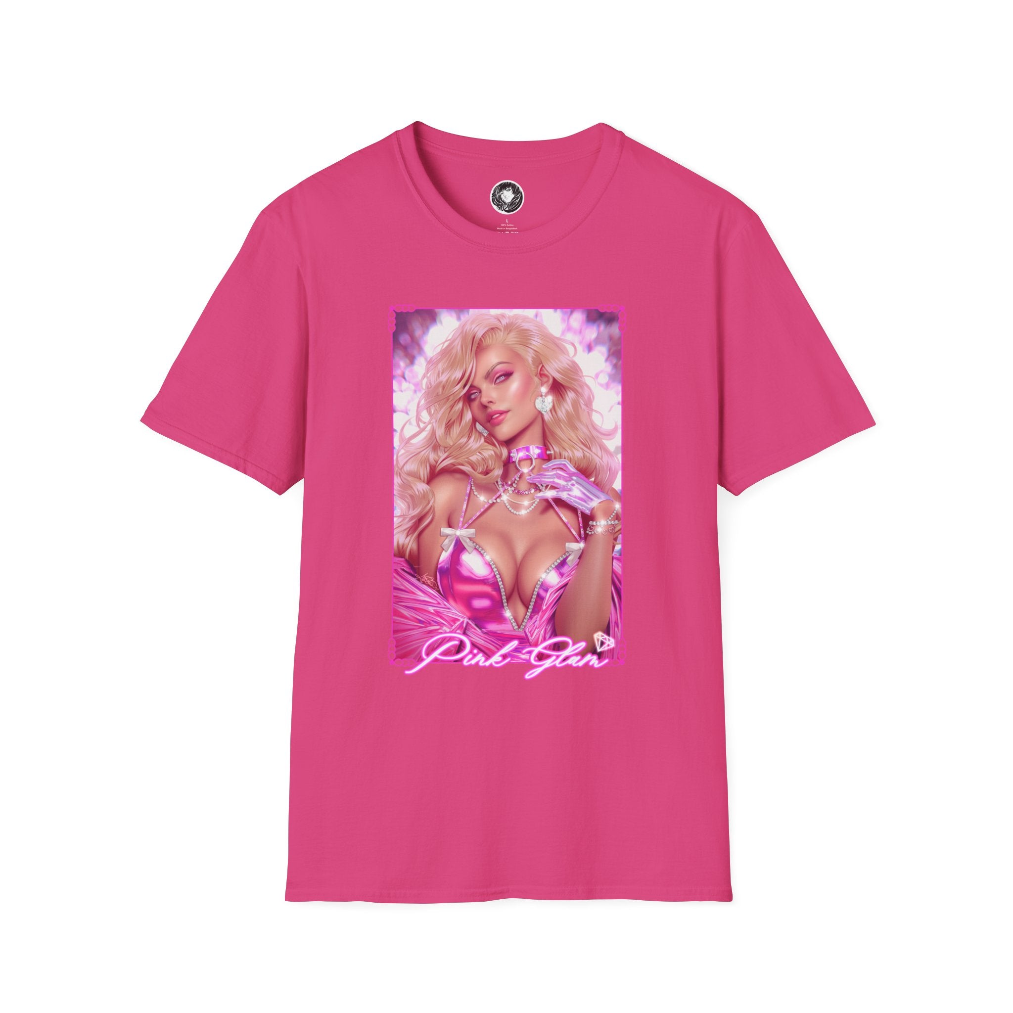 Bold Barbie Pink Glam Graphic Unisex T-Shirt