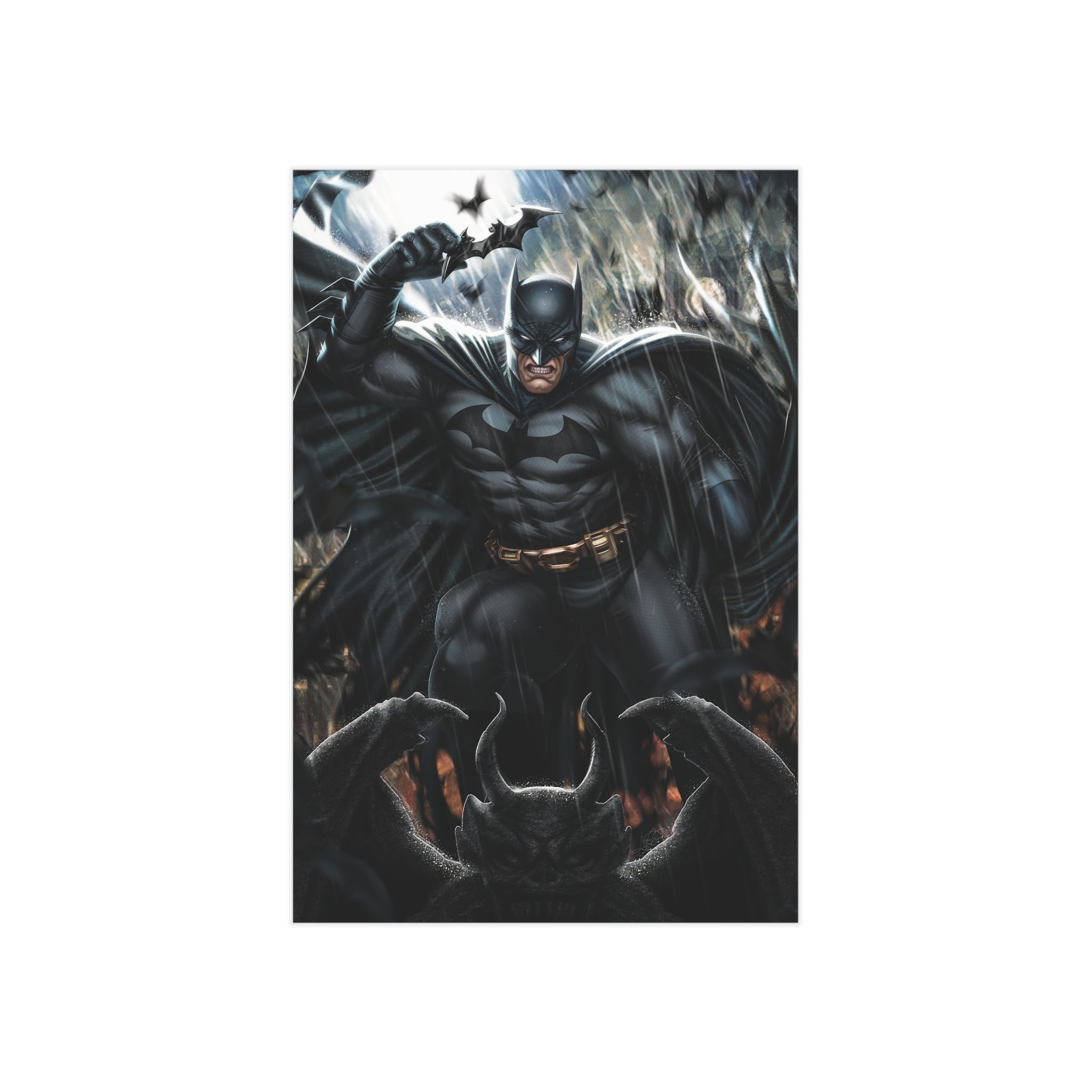 The Batman "Gargoyle" Mini Art Print