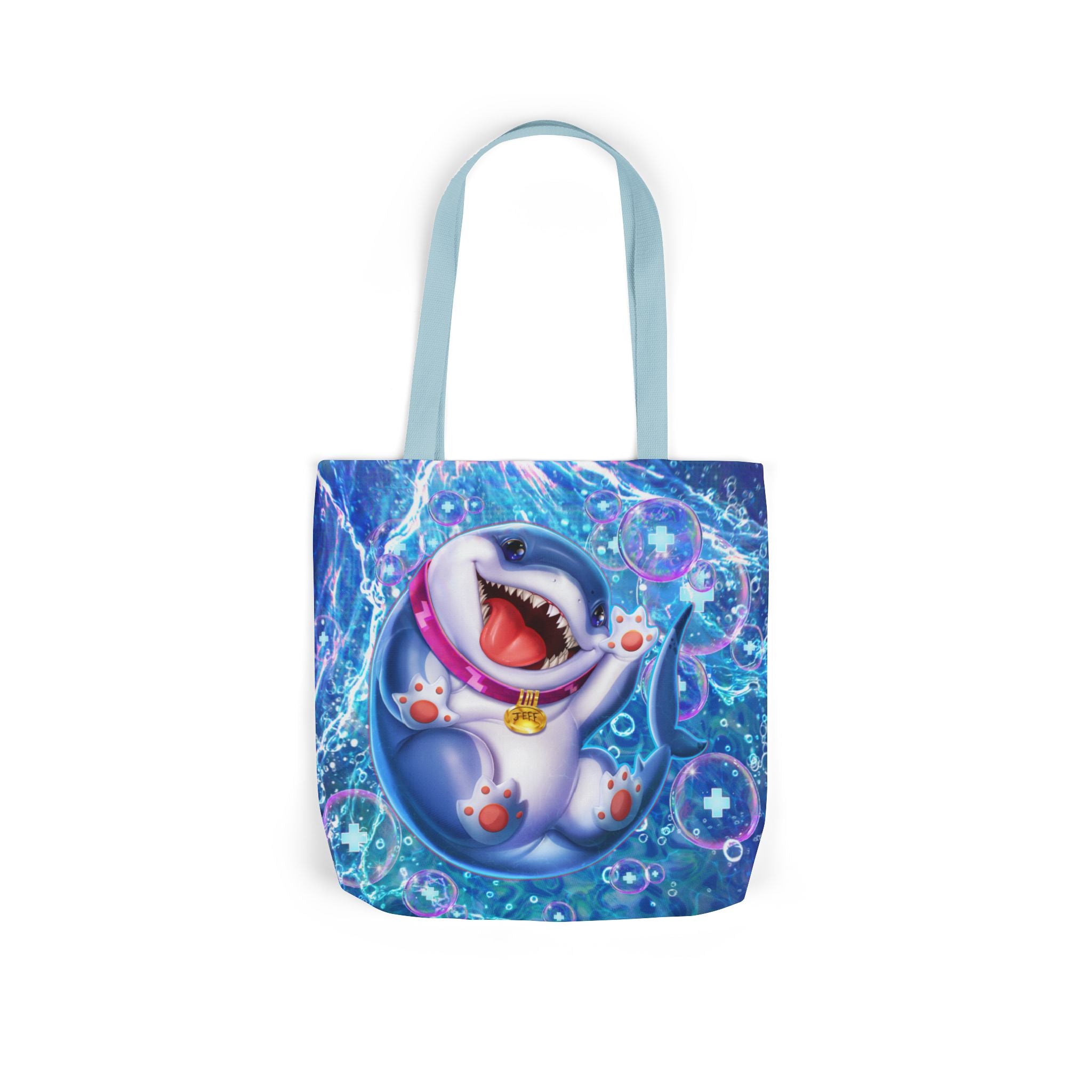 Marvel Rivals: Jeff the Landshark: Chompin' Champion Canvas Tote Bag