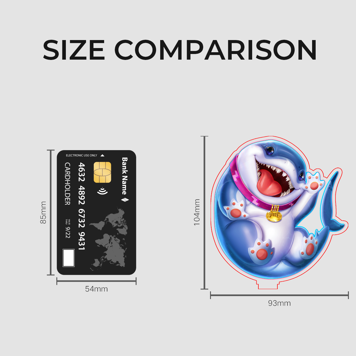 Jeff Clear Acrylic Standees