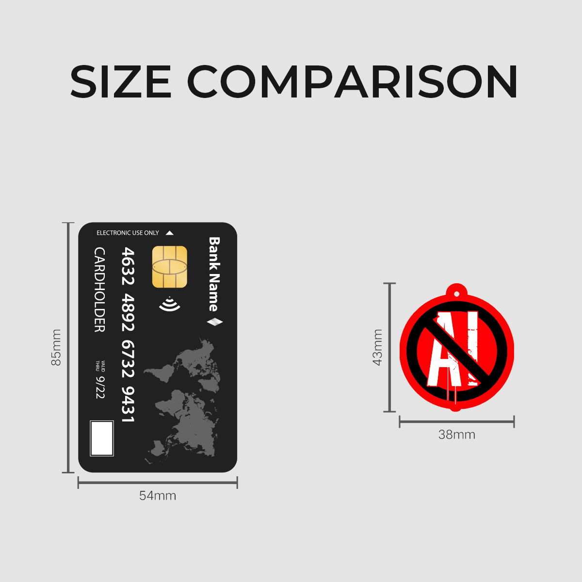 Anti-AI Inverted Acrylic Phone Charm