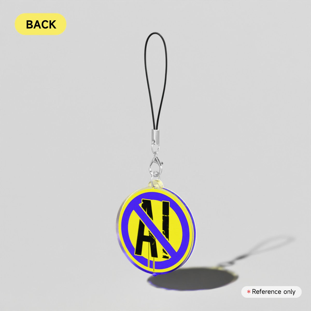 Anti-AI Electric Lemonade Acrylic Phone Charm