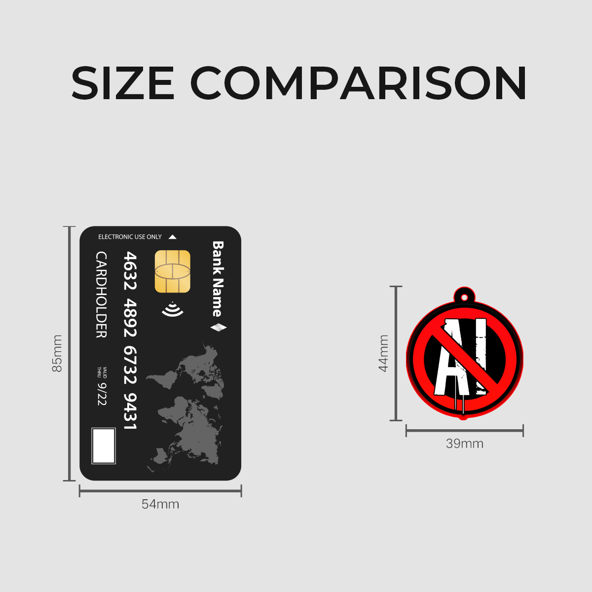 Anti-AI Acrylic Phone Charm