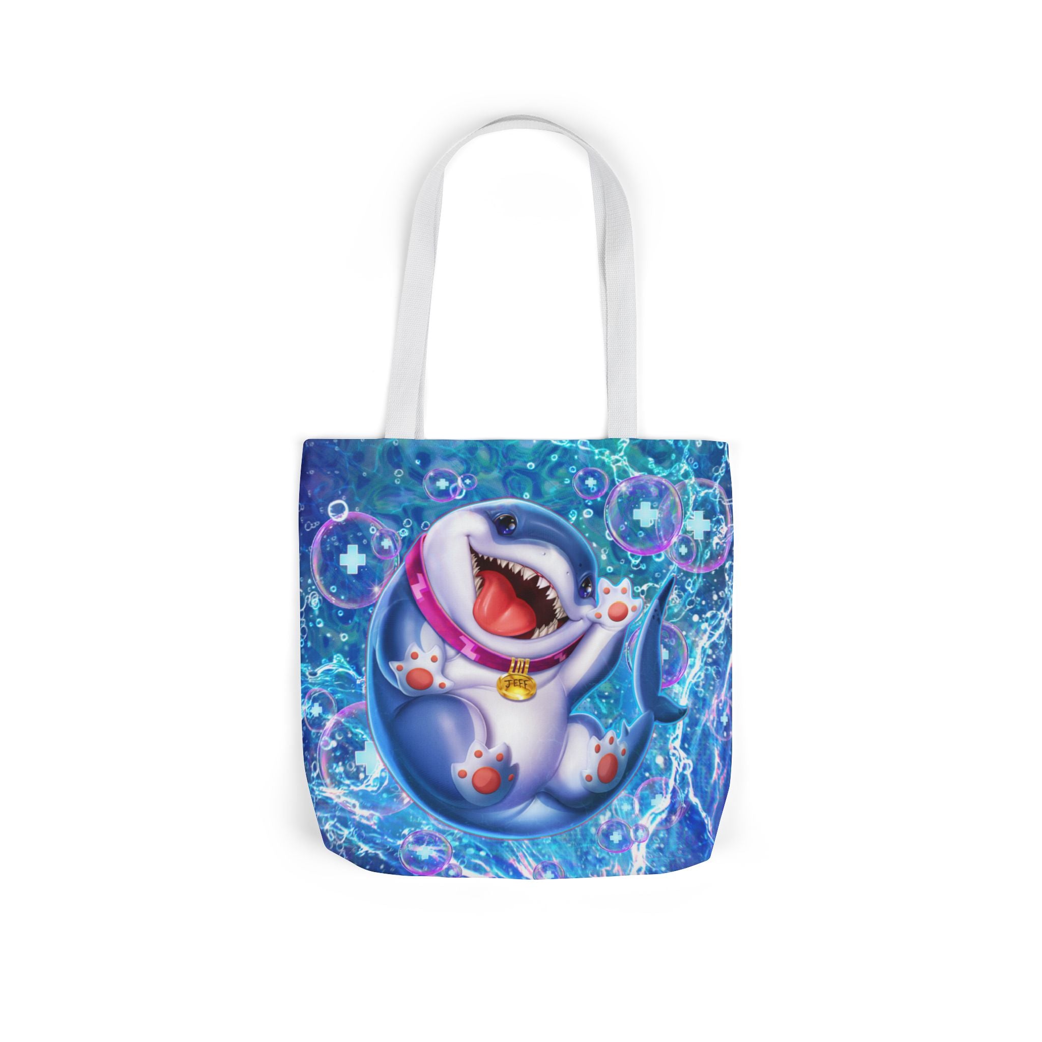 Marvel Rivals: Jeff the Landshark: Chompin' Champion Canvas Tote Bag