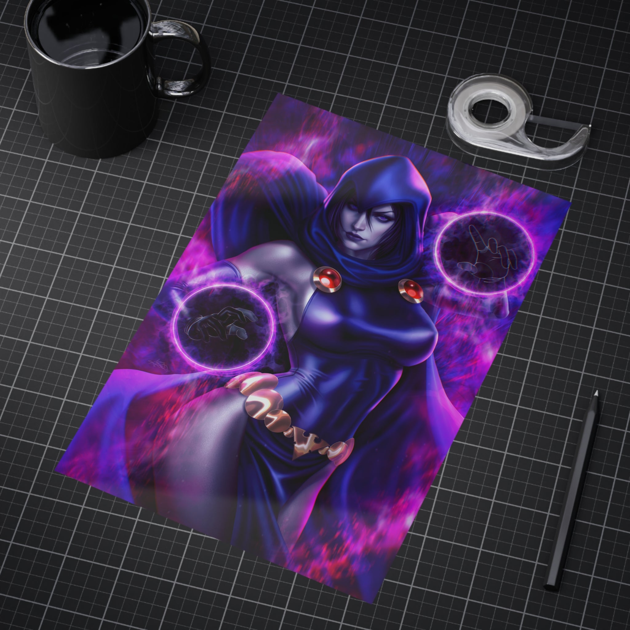 Raven "Mystic" Mini Art Print