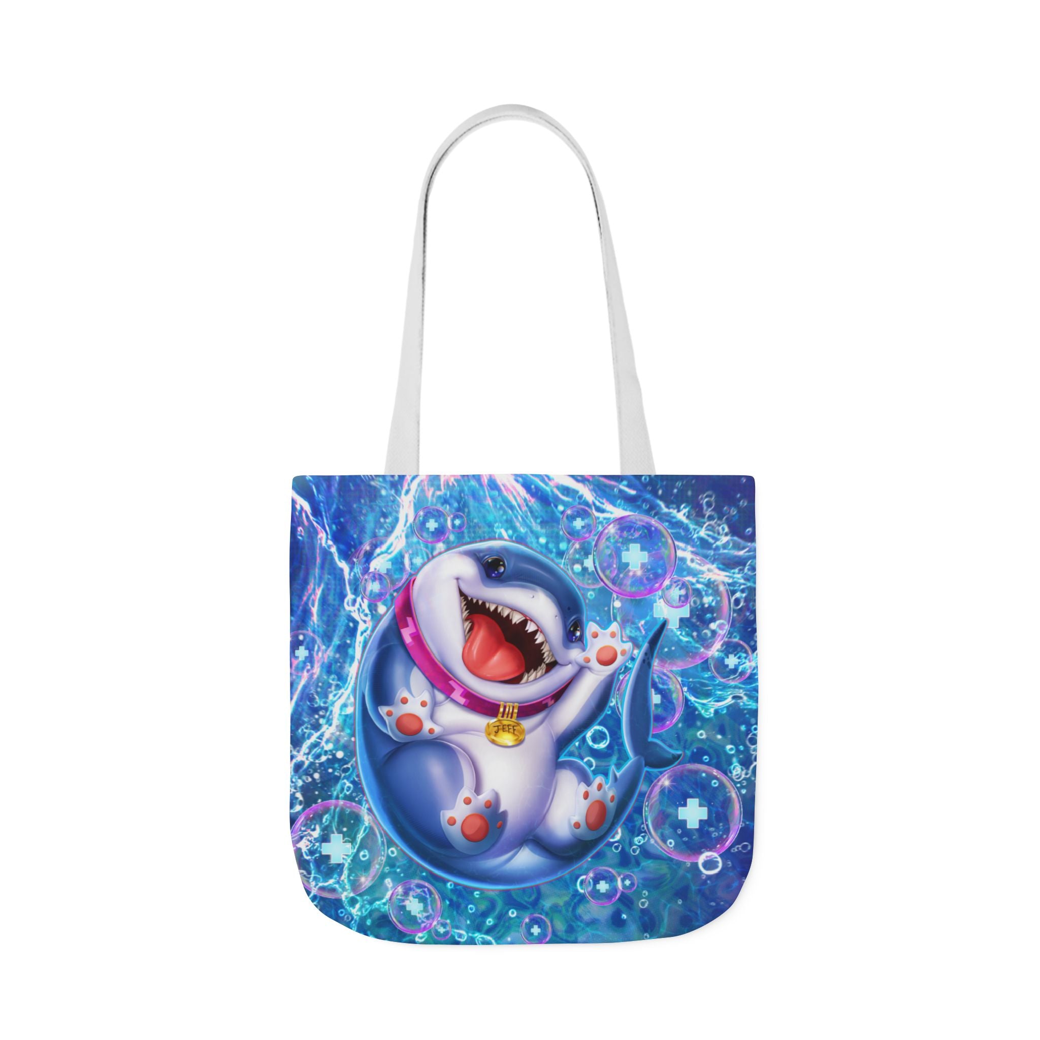 Marvel Rivals: Jeff the Landshark: Chompin' Champion Canvas Tote Bag