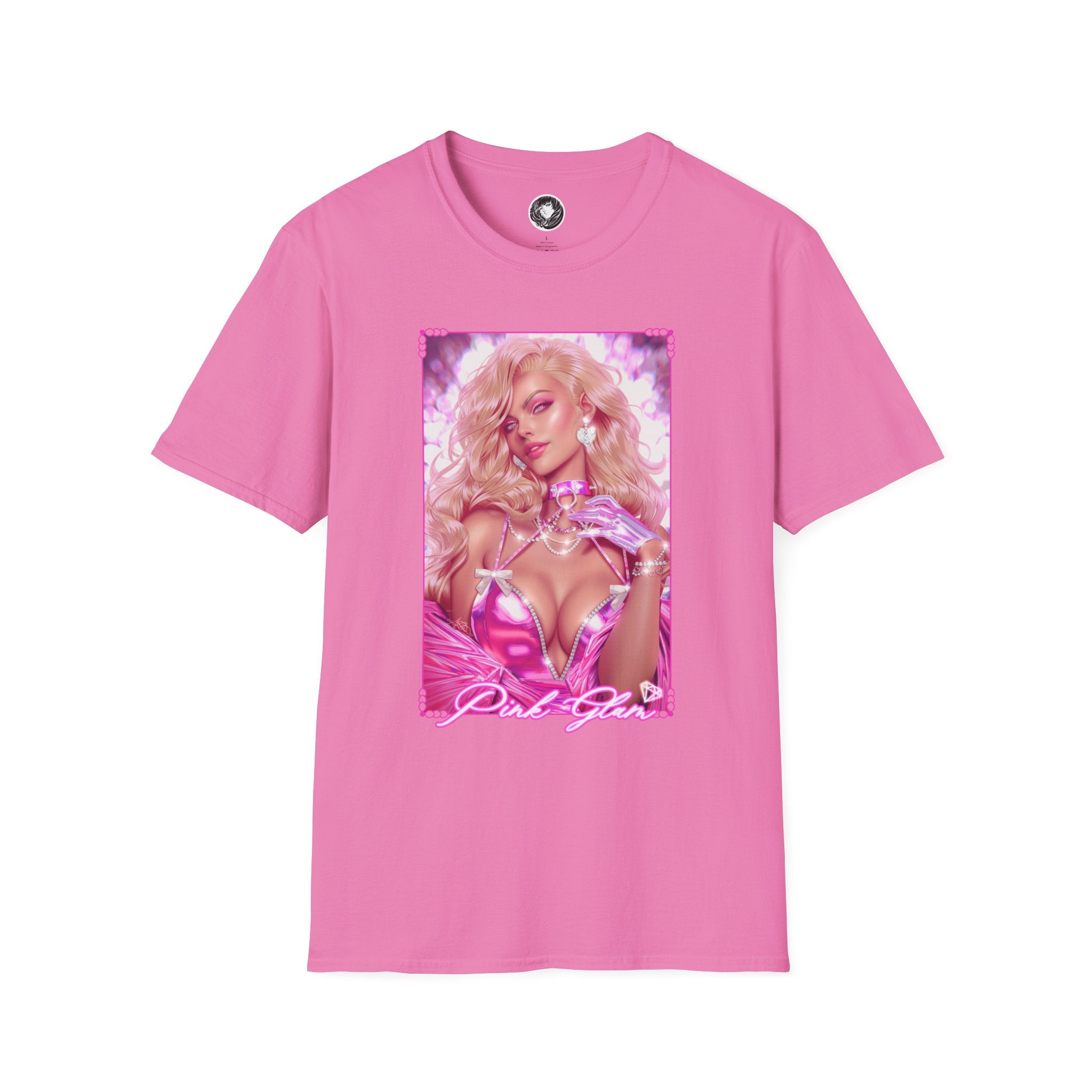 Bold Barbie Pink Glam Graphic Unisex T-Shirt
