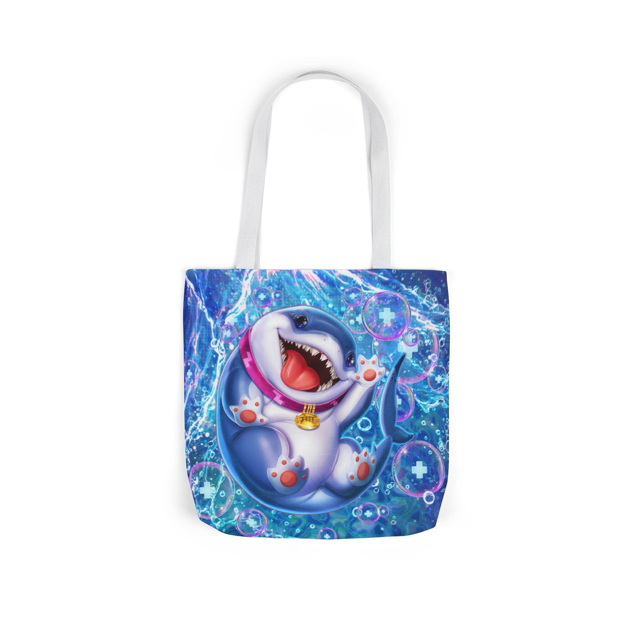 Marvel Rivals: Jeff the Landshark: Chompin' Champion Canvas Tote Bag