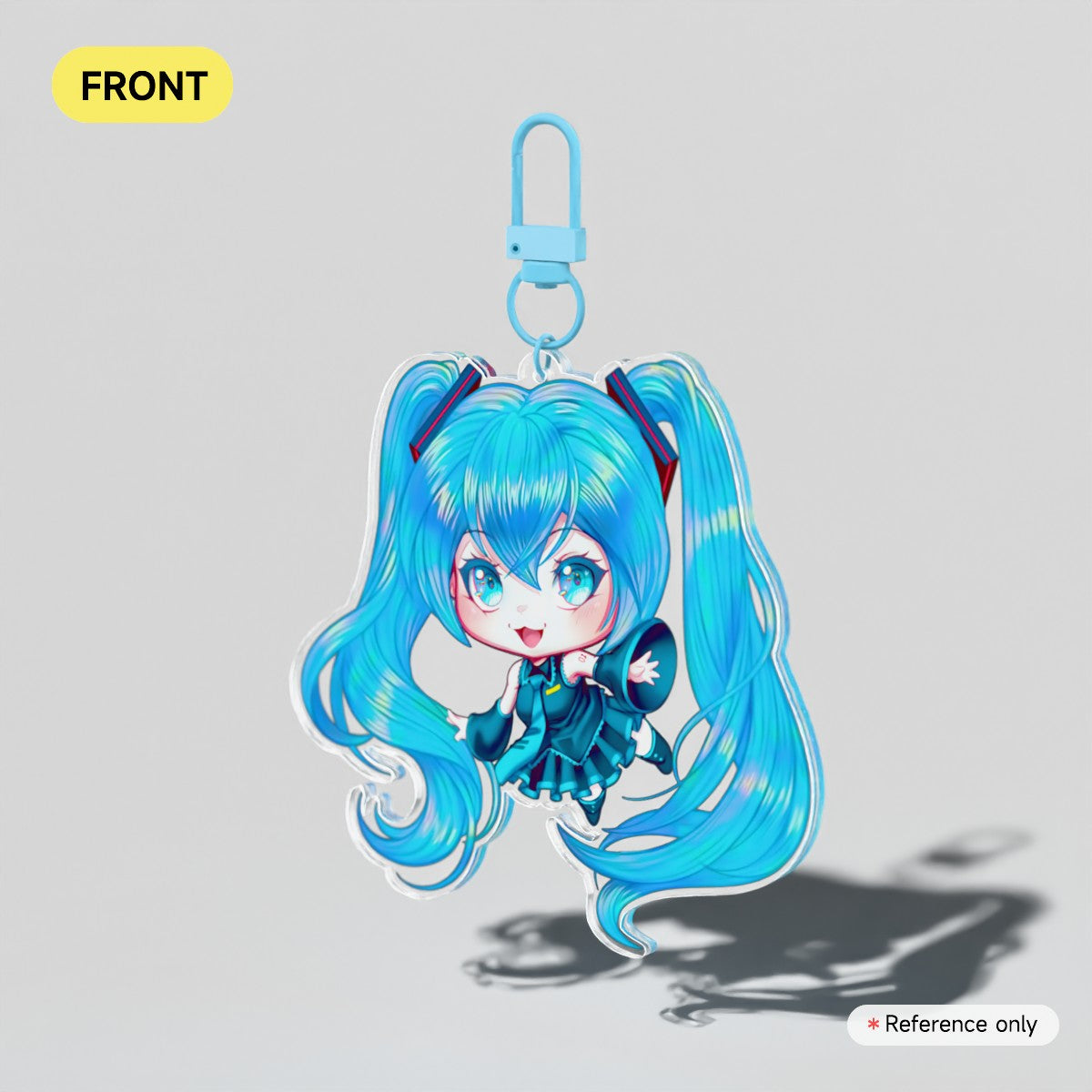 Hatsune Miku Clear Acrylic Keychain