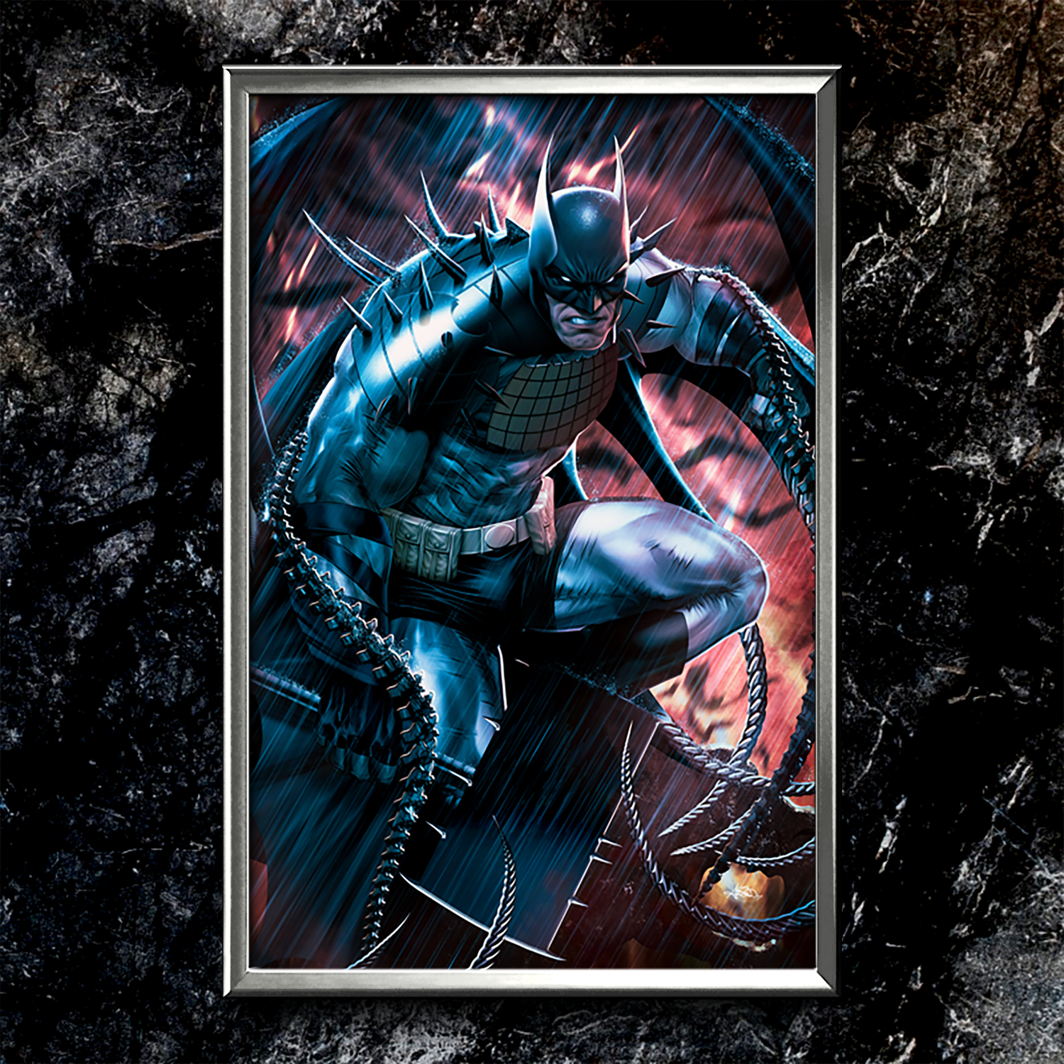 Absolute Batman (Blue) Semi-Gloss Art Print