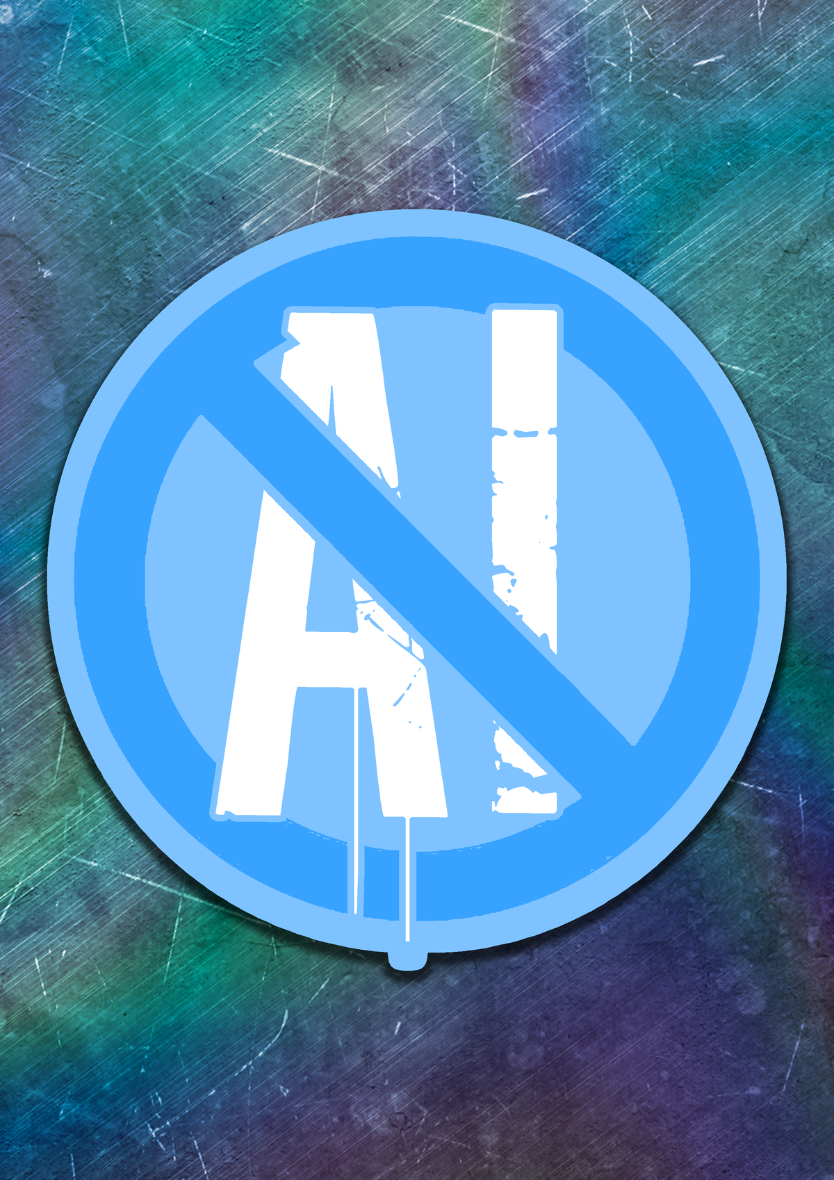 Anti-AI Vinyl Sticker