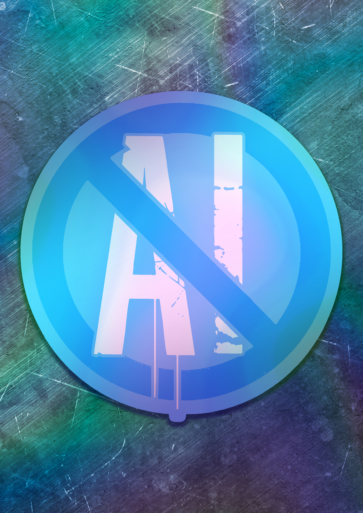 Anti-AI Vinyl Sticker