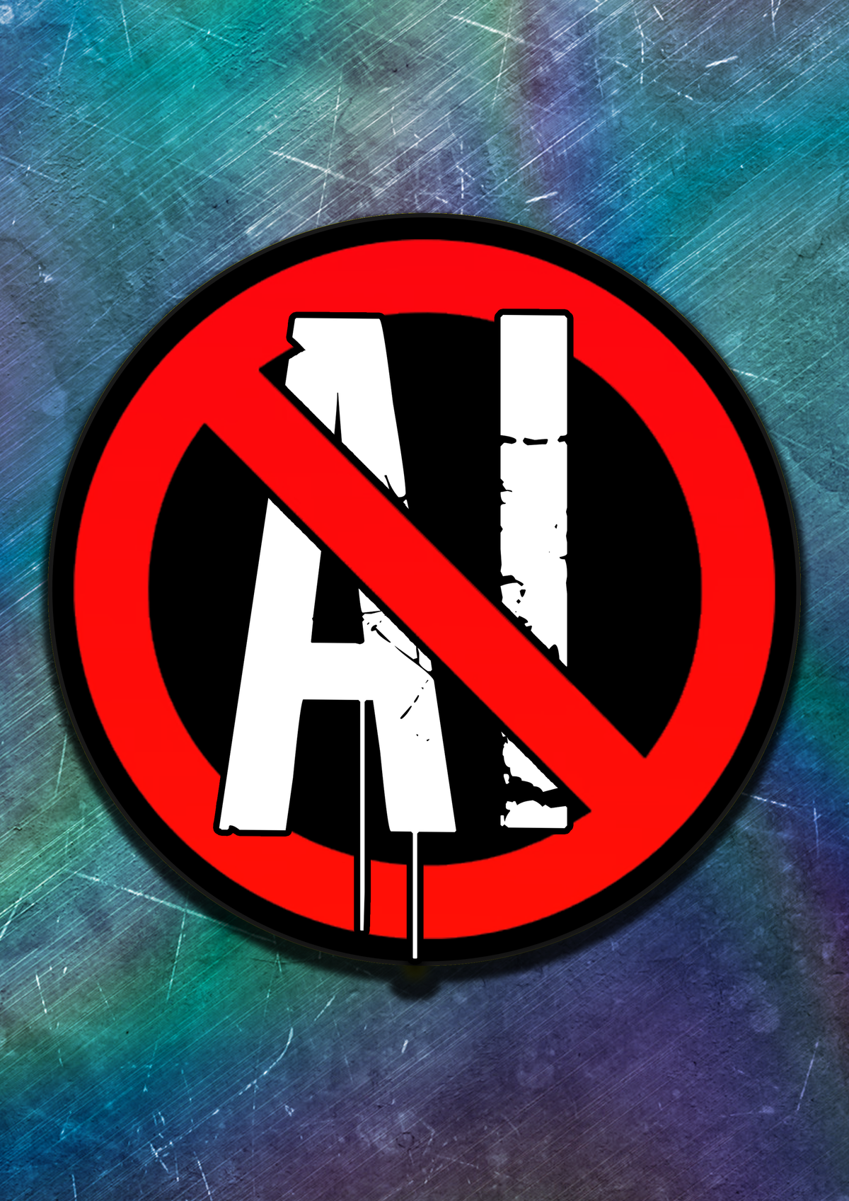 Anti-AI Vinyl Sticker