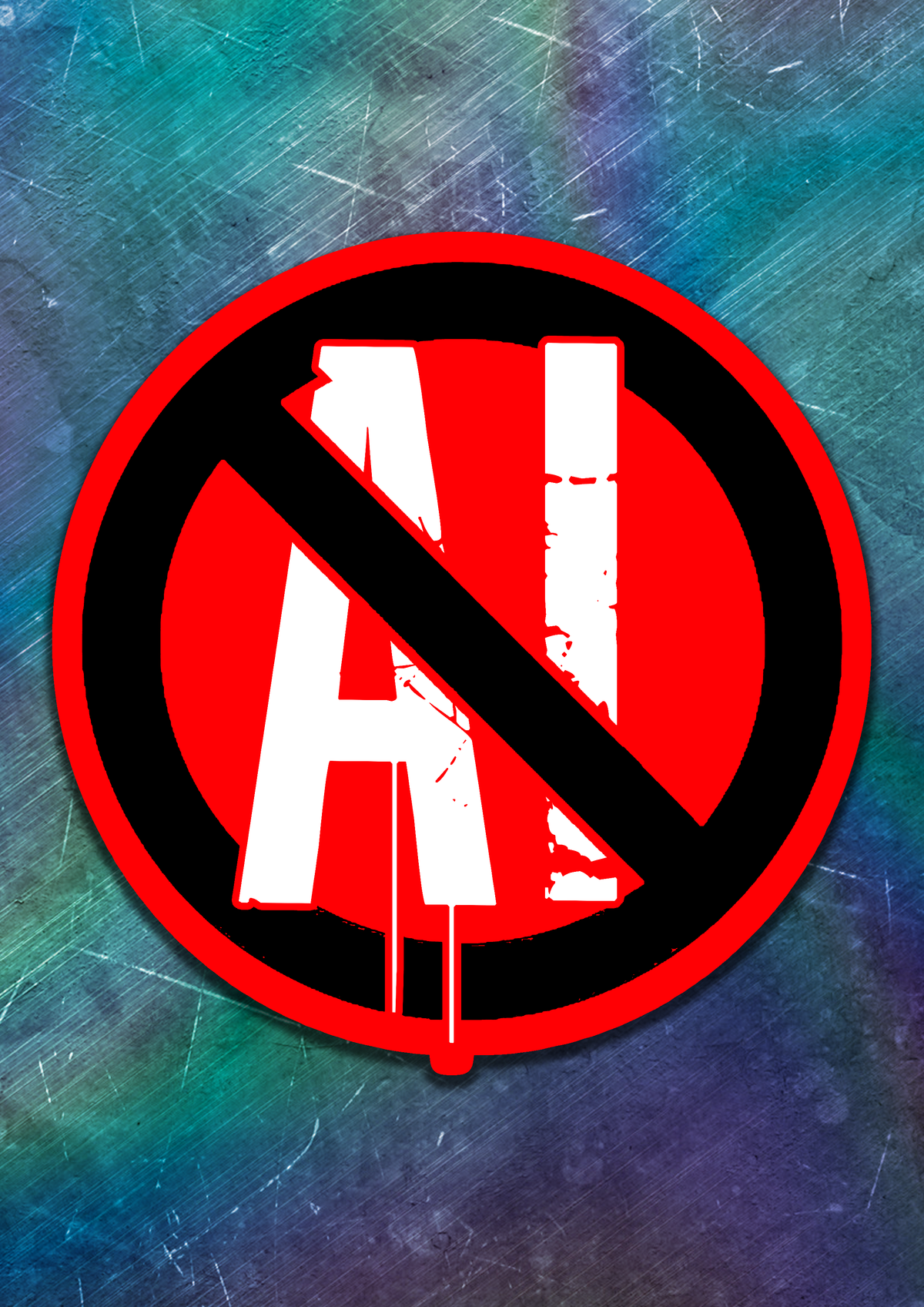 Anti-AI Vinyl Sticker