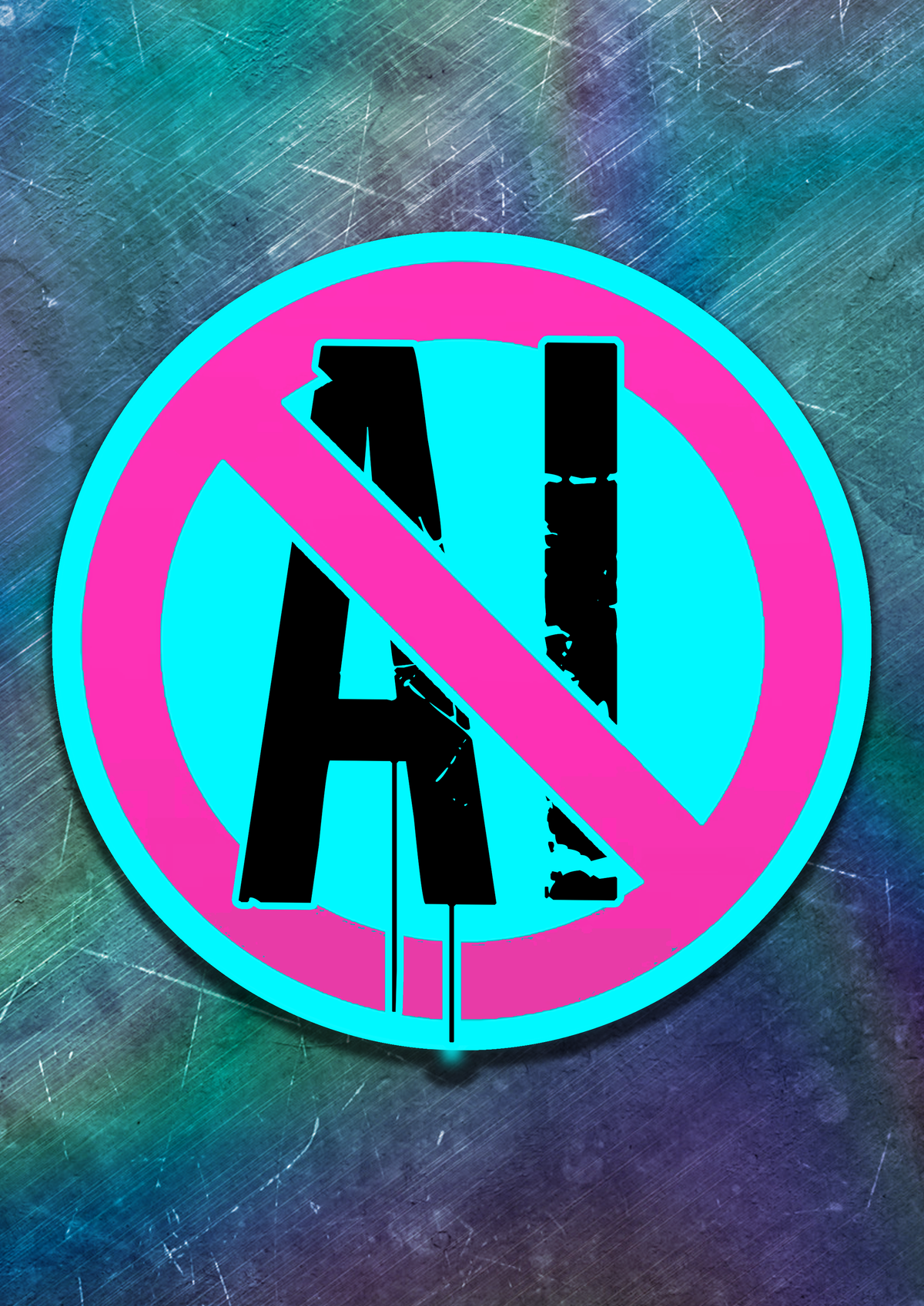Anti-AI Vinyl Sticker