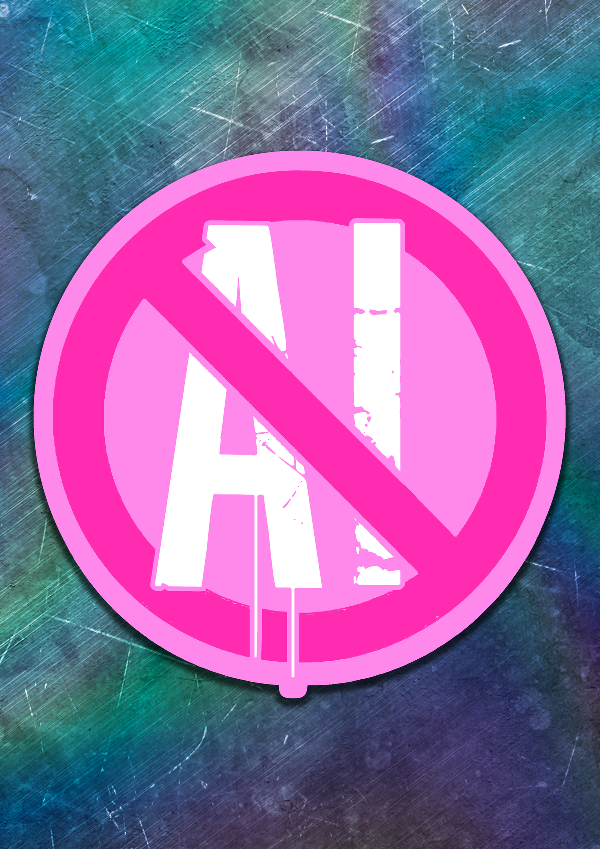 Anti-AI Vinyl Sticker