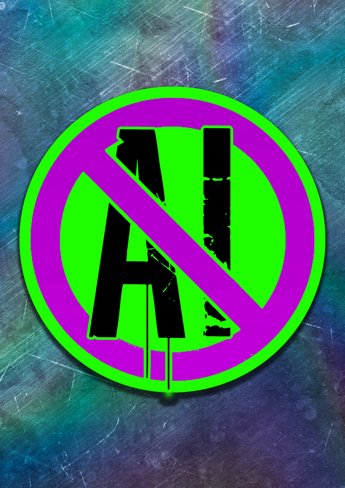 Anti-AI Vinyl Sticker