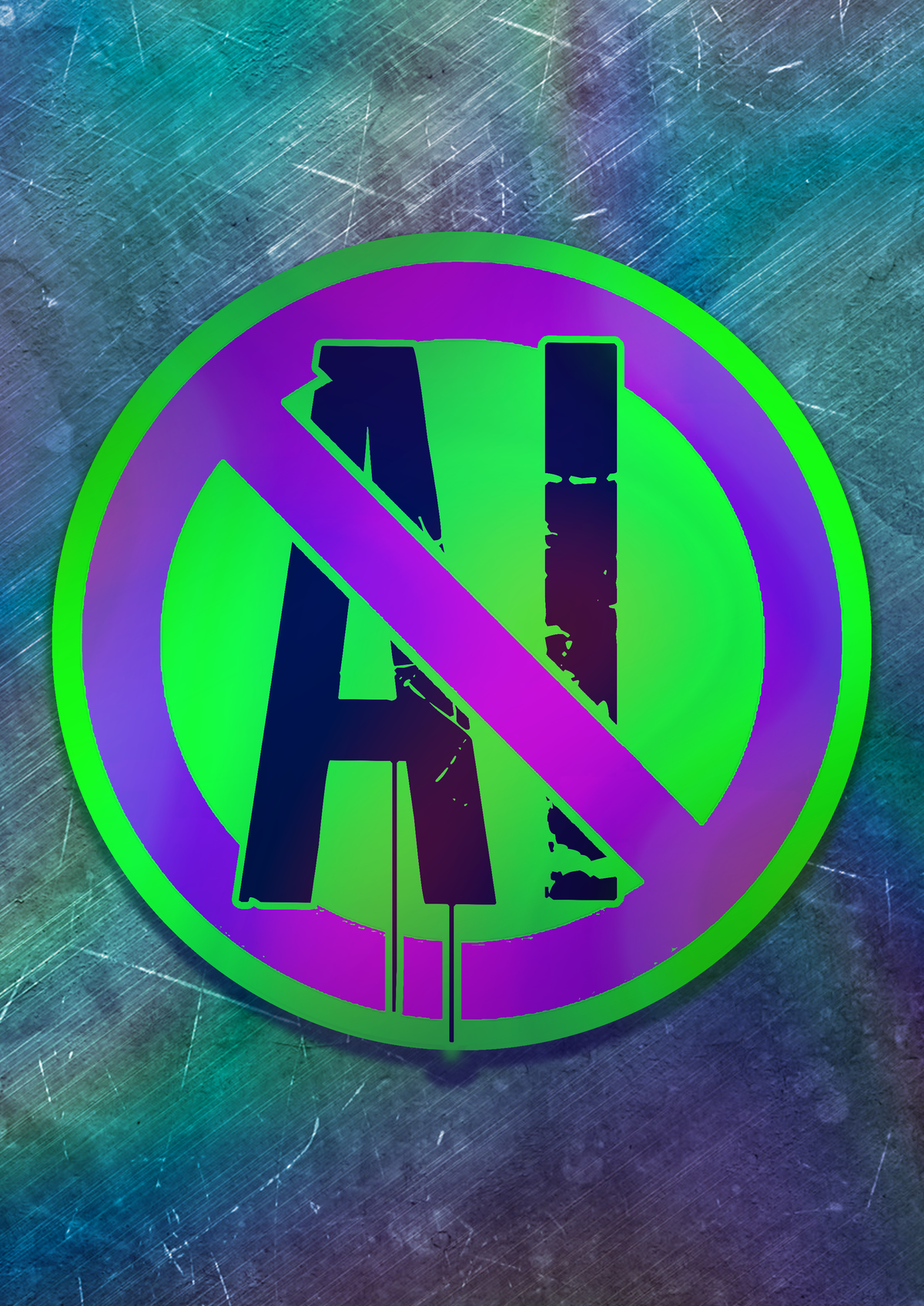 Anti-AI Vinyl Sticker