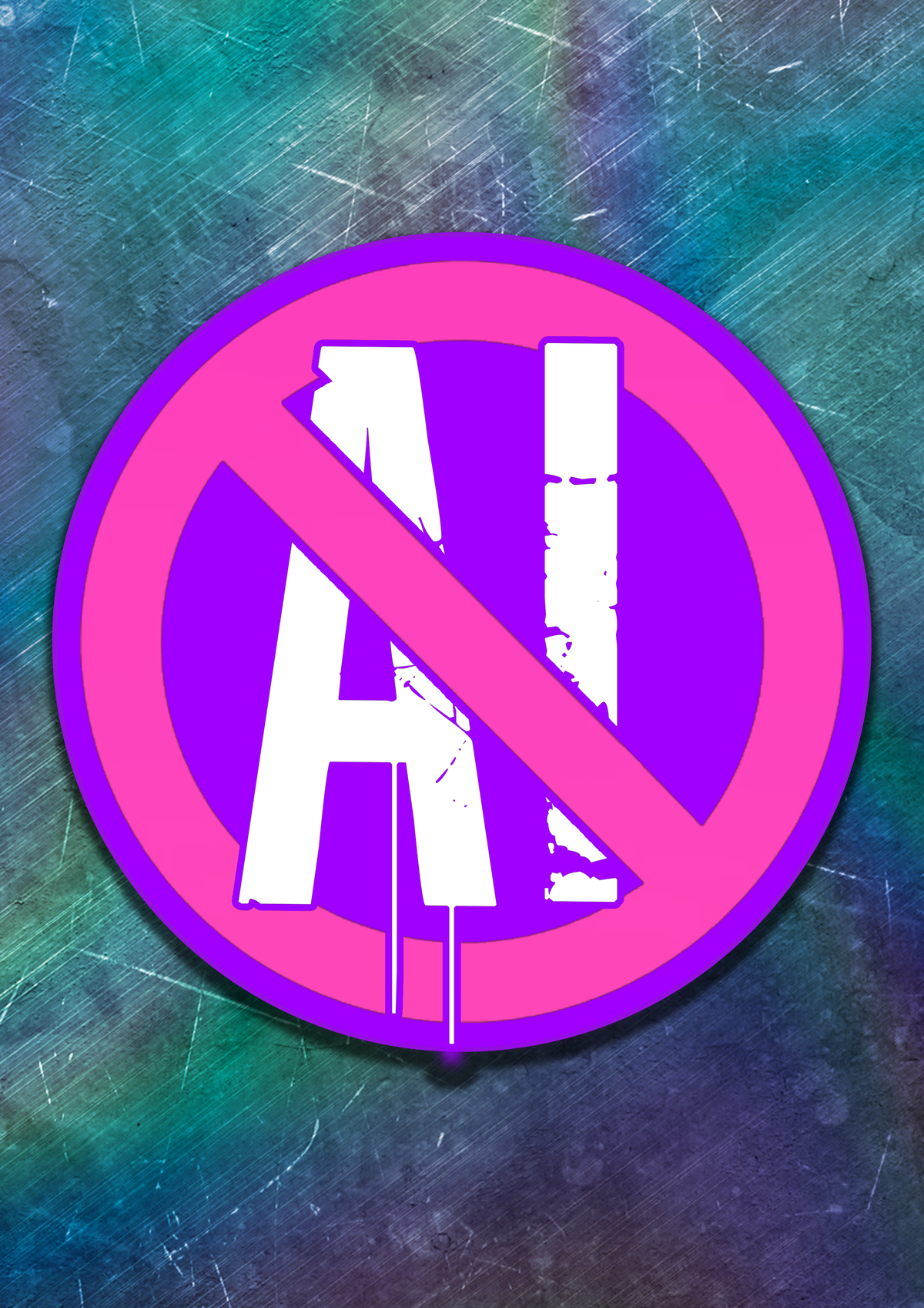 Anti-AI Vinyl Sticker