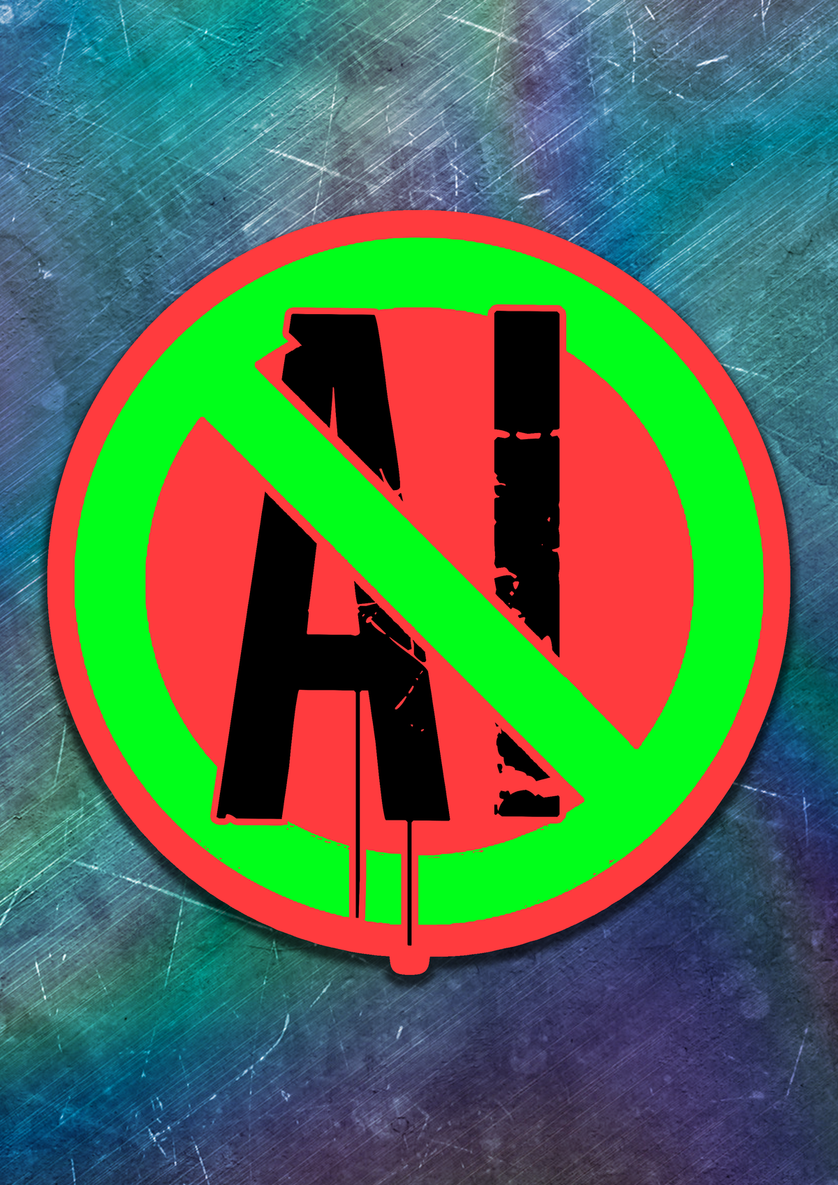 Anti-AI Vinyl Sticker