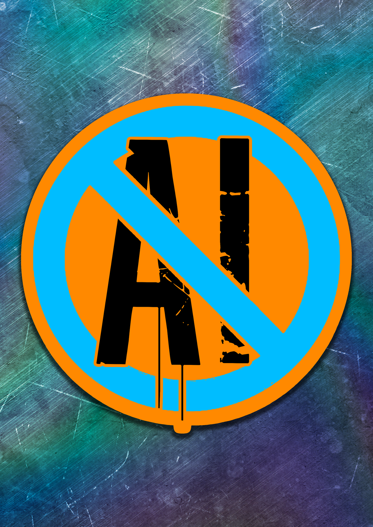 Anti-AI Vinyl Sticker