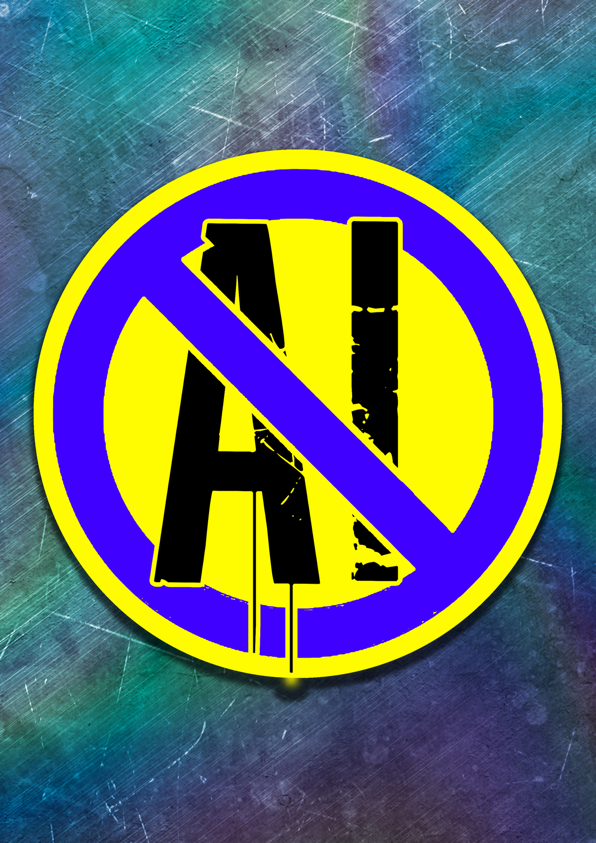 Anti-AI Vinyl Sticker
