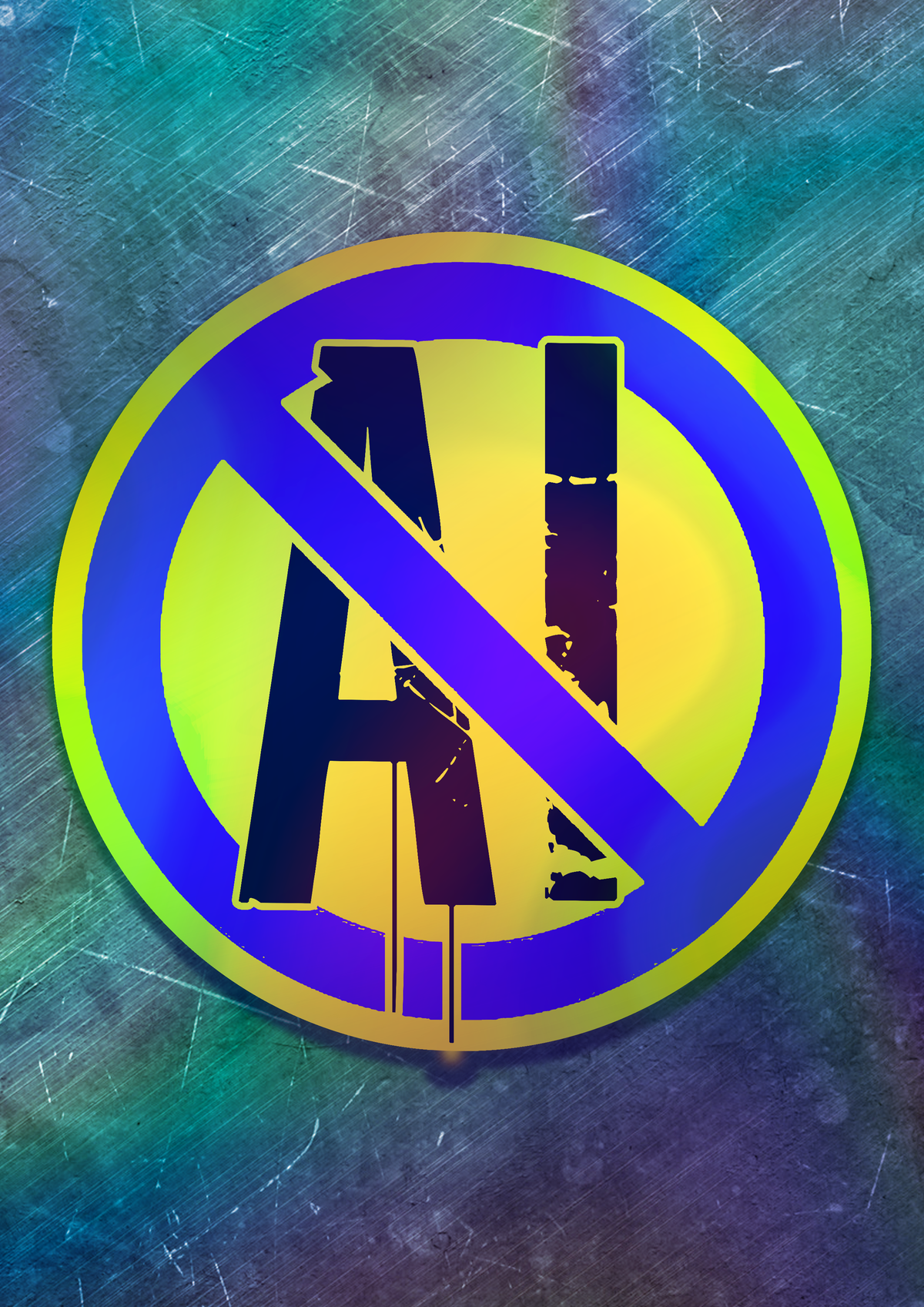 Anti-AI Vinyl Sticker