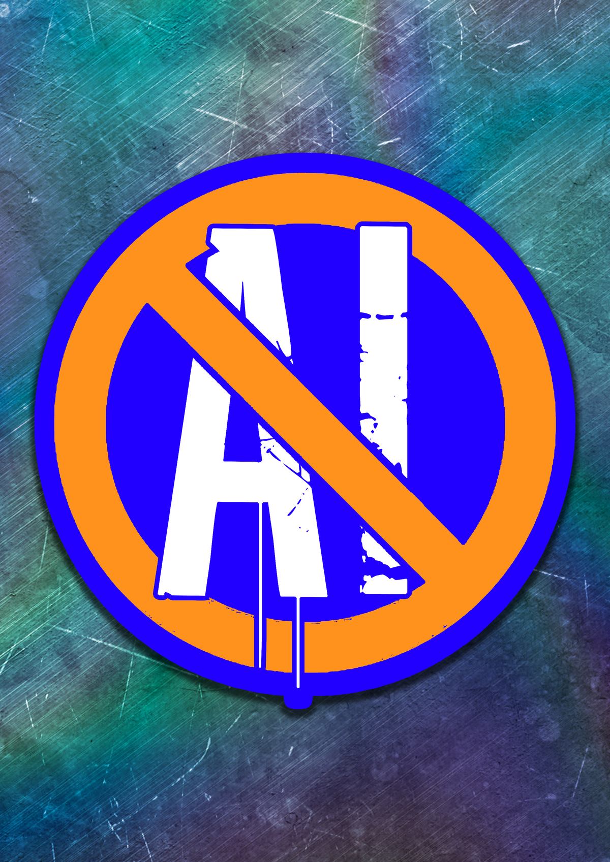 Anti-AI Vinyl Sticker