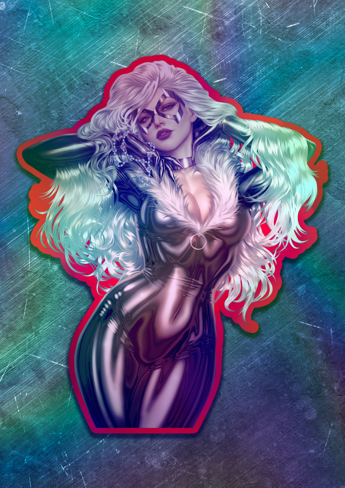 Black Cat 11 Vinyl Sticker
