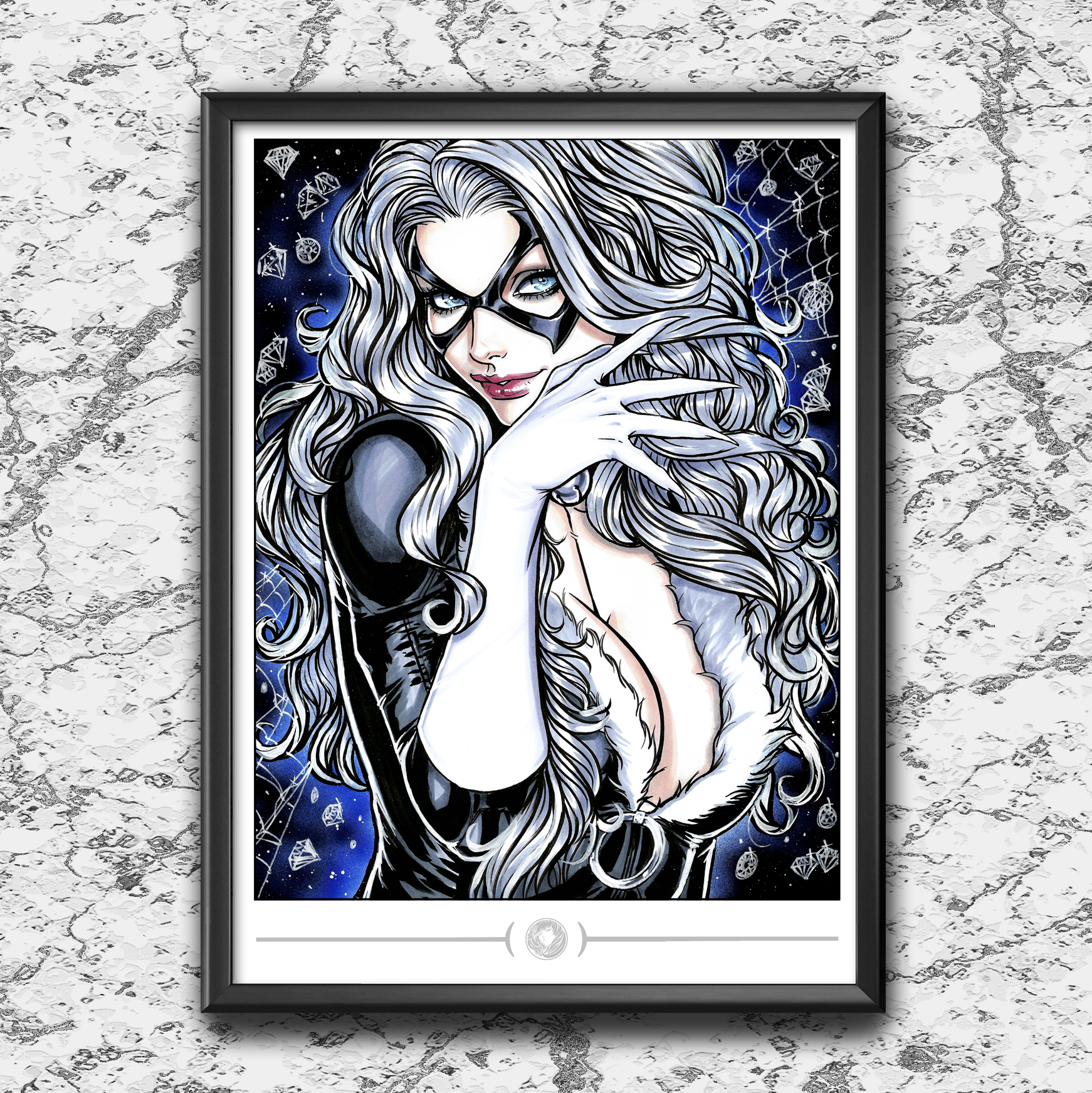 "PREMIUM COLLECTION" Black Cat D ART PRINT