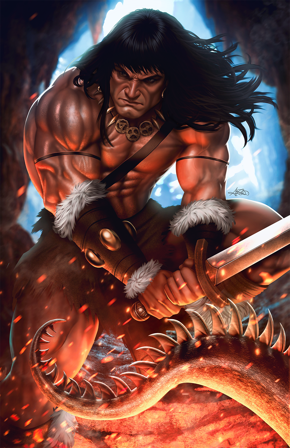 Conan: The Barbarian #15 Premium Semi-Gloss Art Print