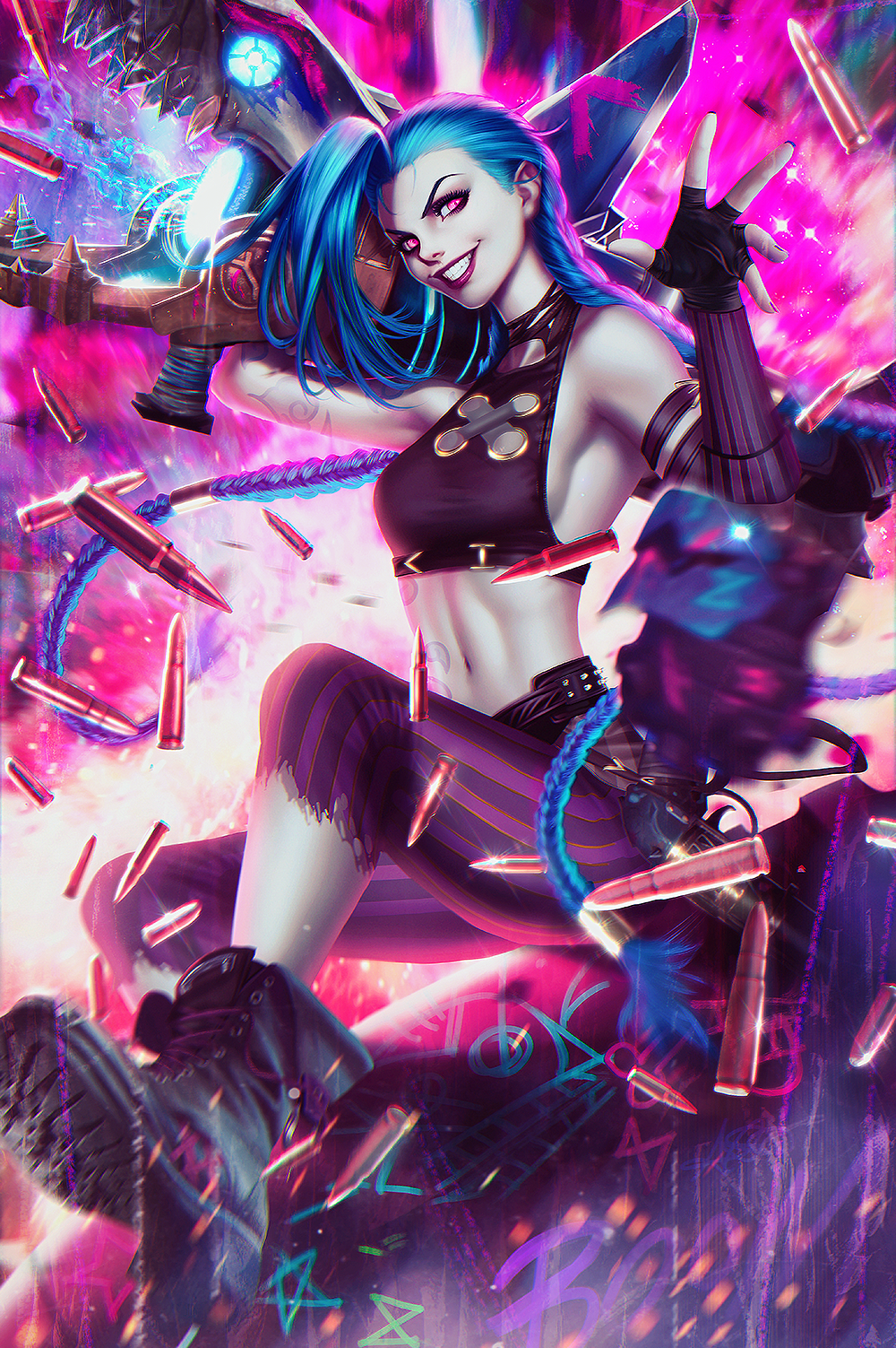 Arcane: Jinx Premium Semi-Gloss Art Print
