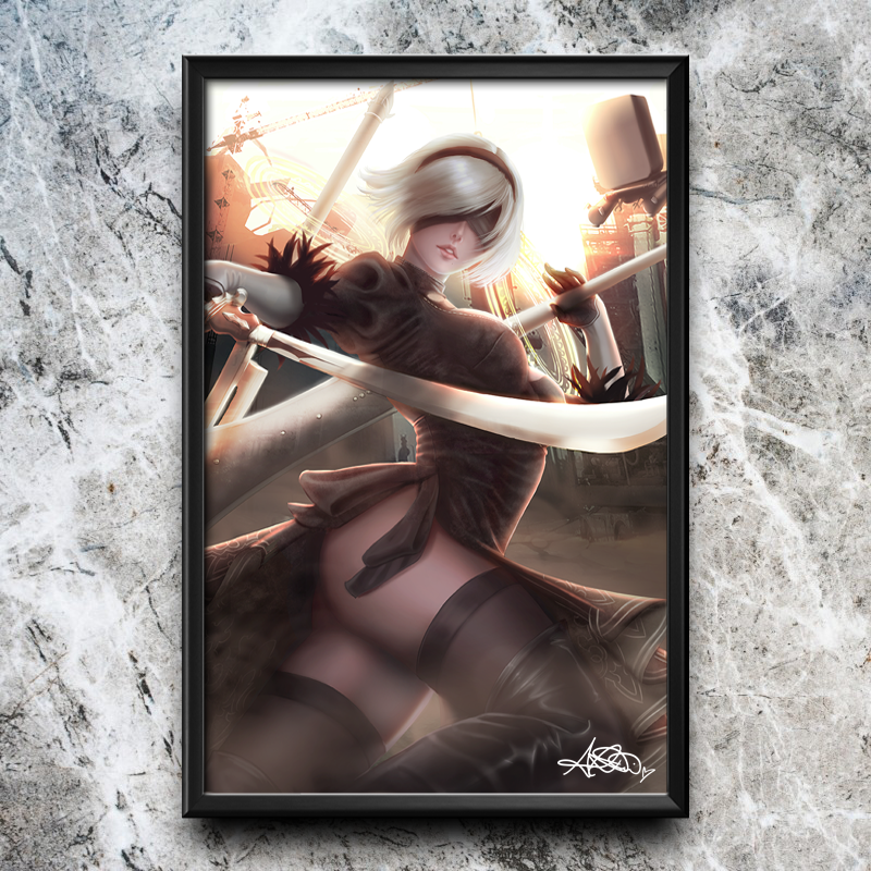 2B Nier Automata Semi-Gloss Art Print