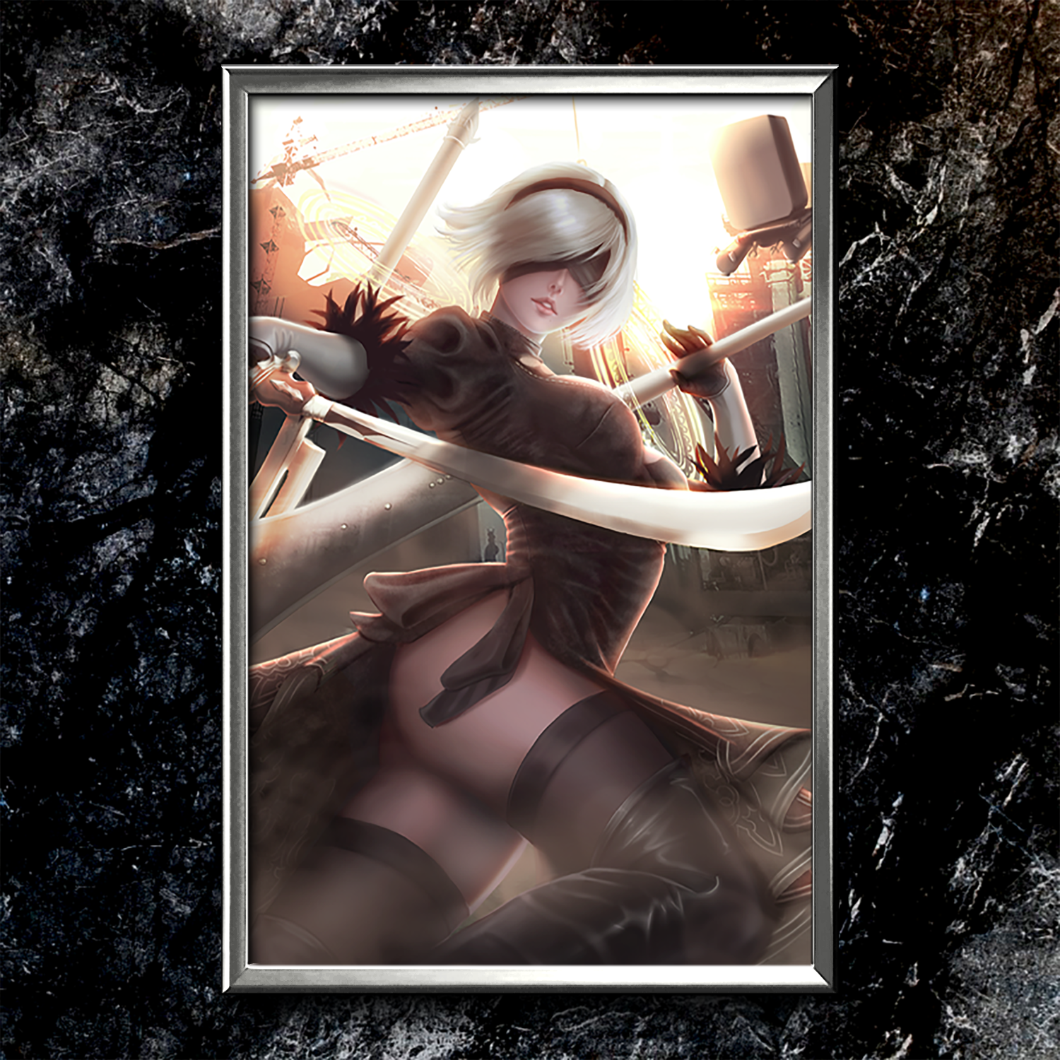 2B Nier Automata Semi-Gloss Art Print