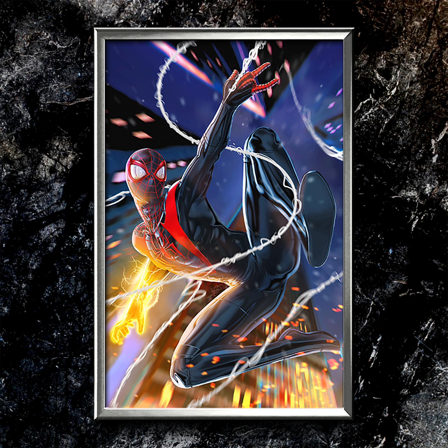 Spider-Man Miles Morales "Night" Semi-Gloss Art Print