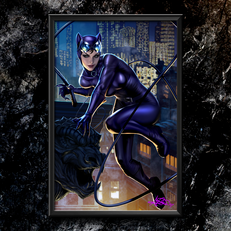 Batman #609 Catwoman Semi-Gloss Art Print
