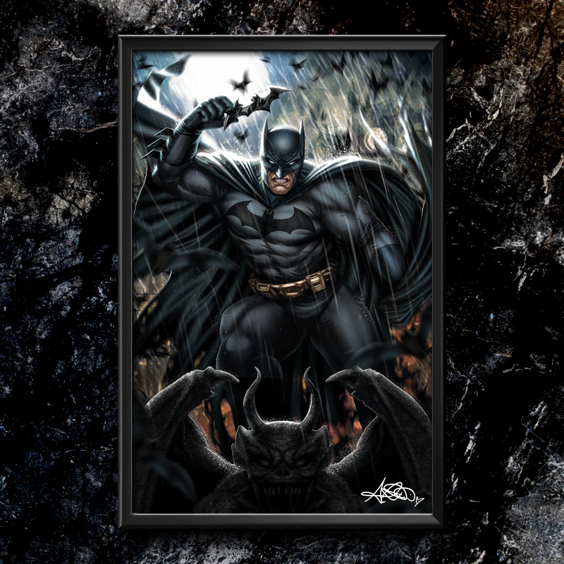The Batman "Gargoyle" Semi-Gloss Art Print