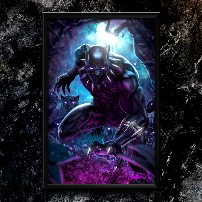 Black Panther "Prowl" Semi-Gloss Art Print
