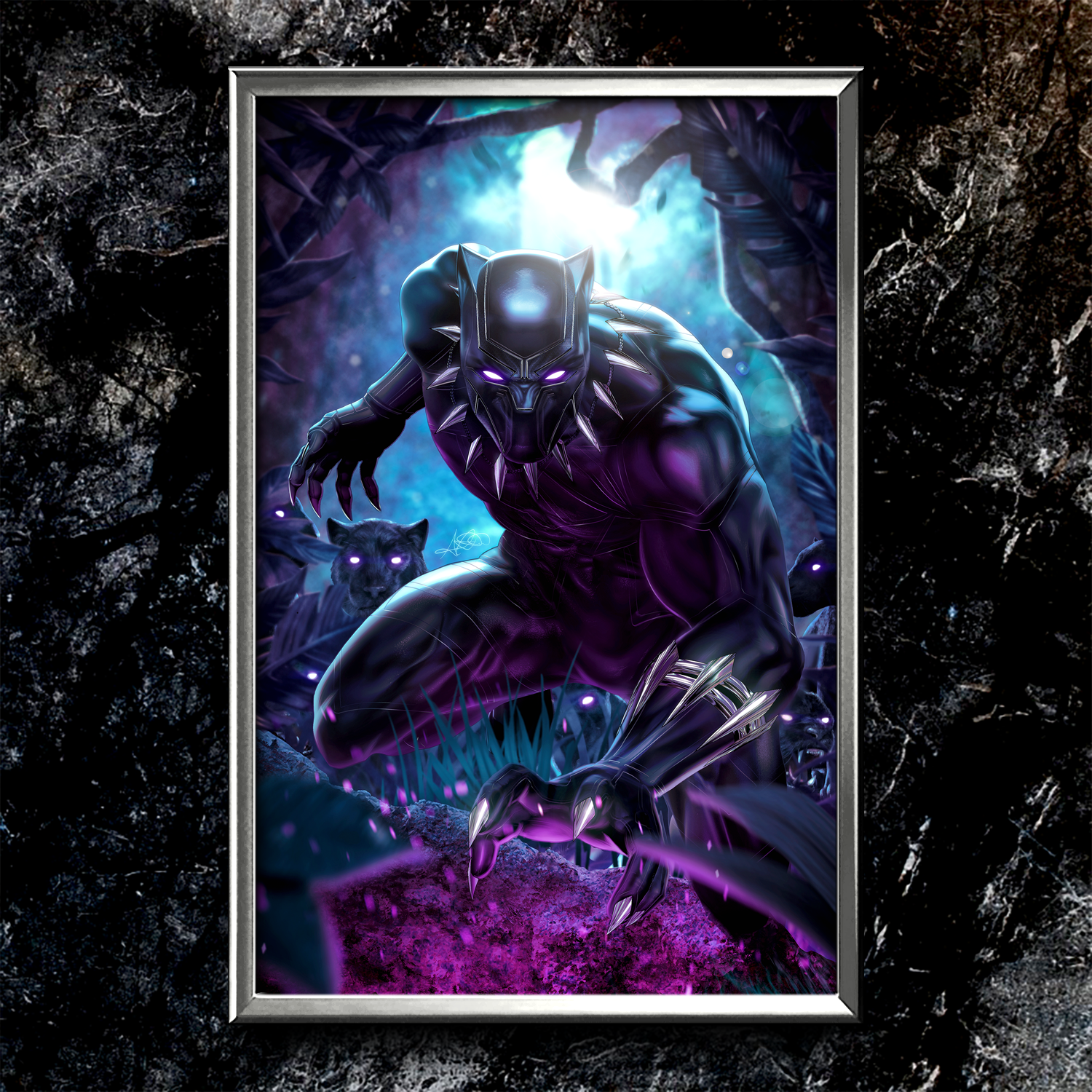 Black Panther "Prowl" Semi-Gloss Art Print