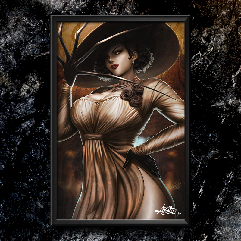 Resident Evil: Lady Demitrescu Semi-Gloss Art Print