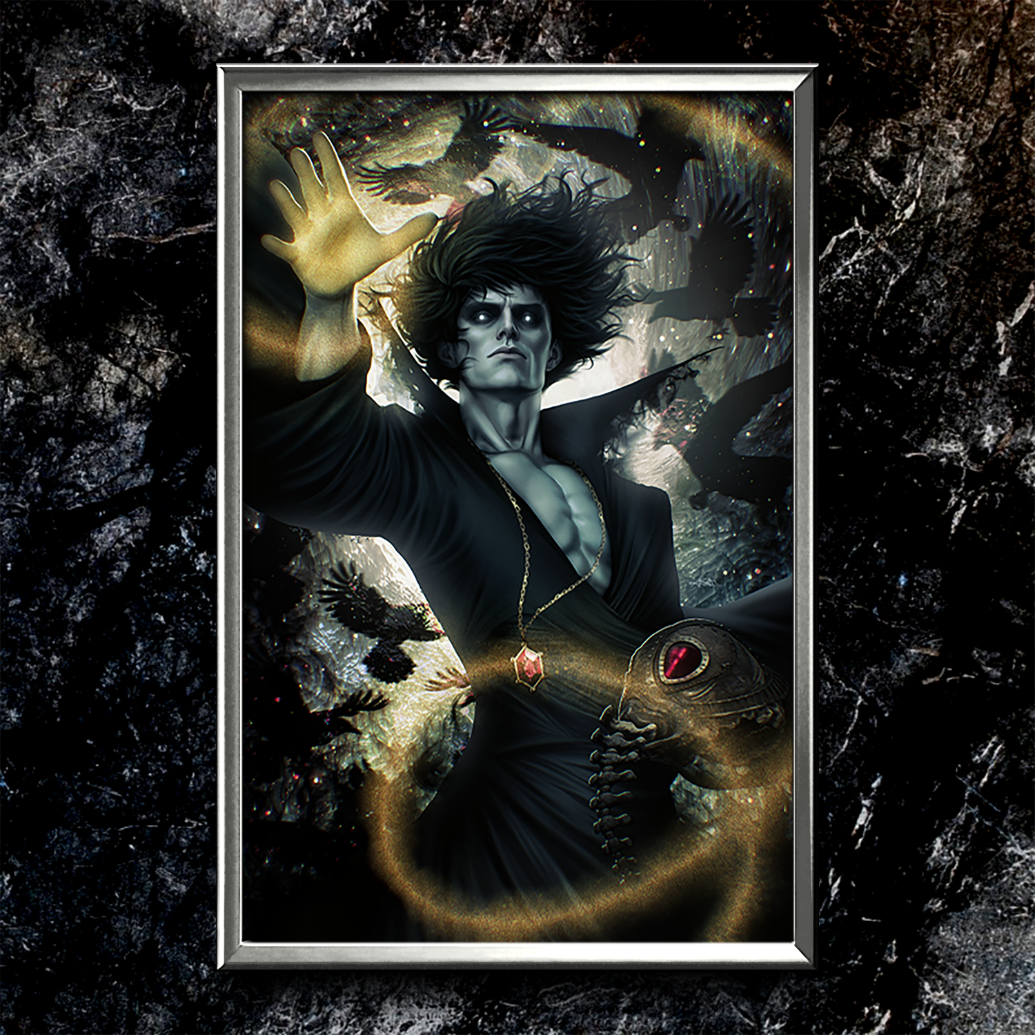 The Sandman: Morpheus Semi-Gloss Art Print
