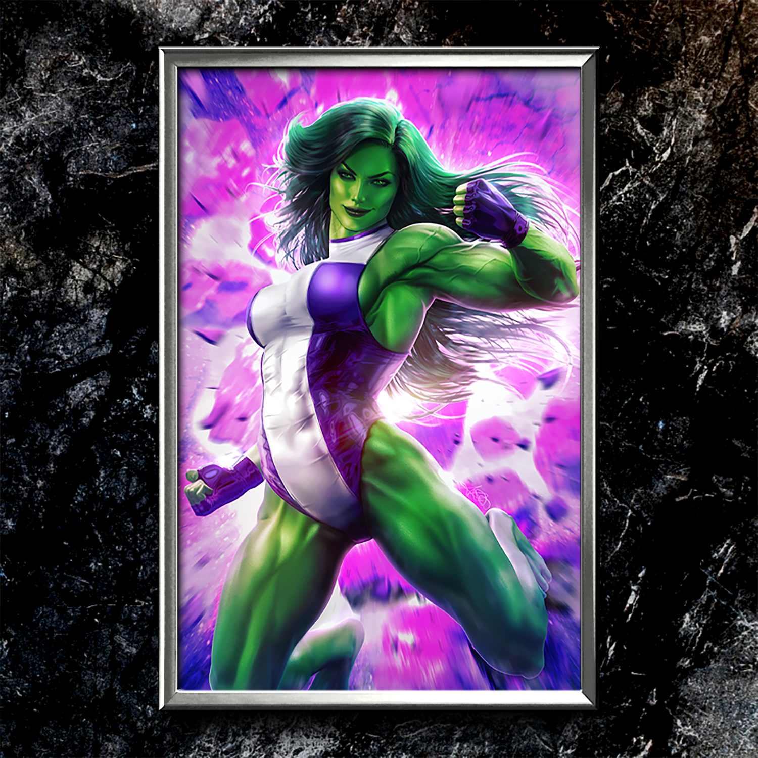 She-Hulk "Smash!" Semi-Gloss Art Print