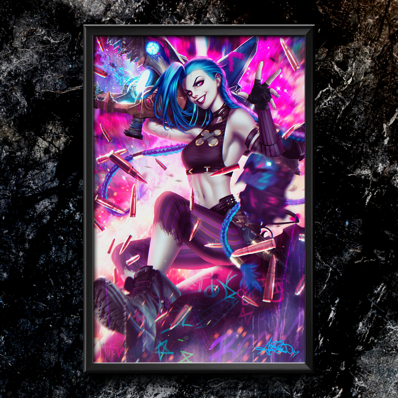 Arcane: Jinx Semi-Gloss Art Print