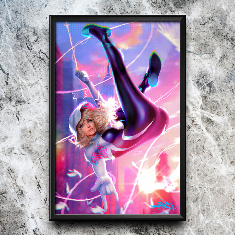 Spider-Gwen "Field Day" Semi-Gloss Art Print