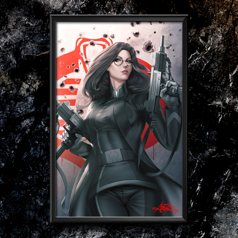 G.I.JOE #7 Baroness Semi-Gloss Art Print