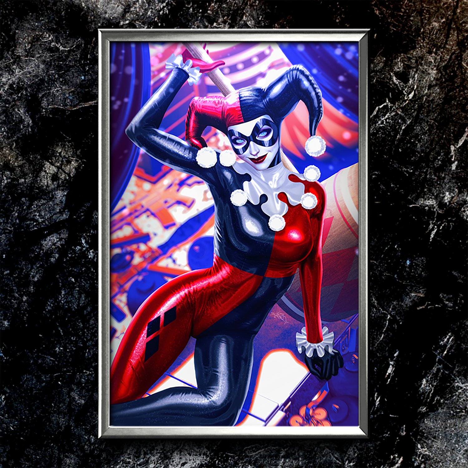 Harley Quinn Jester Semi-Gloss Art Print