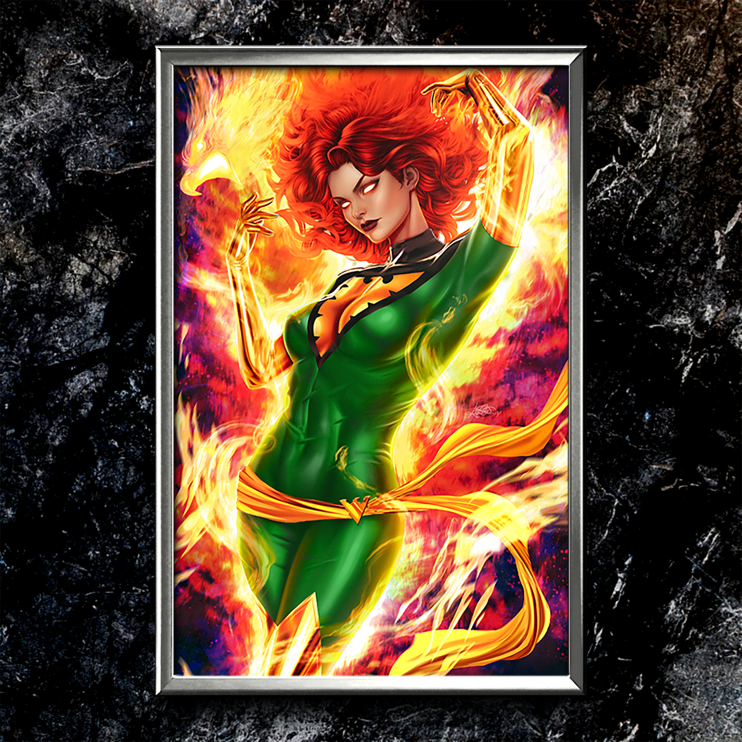 Jean Grey #1 "Green" Semi-Gloss Art Print