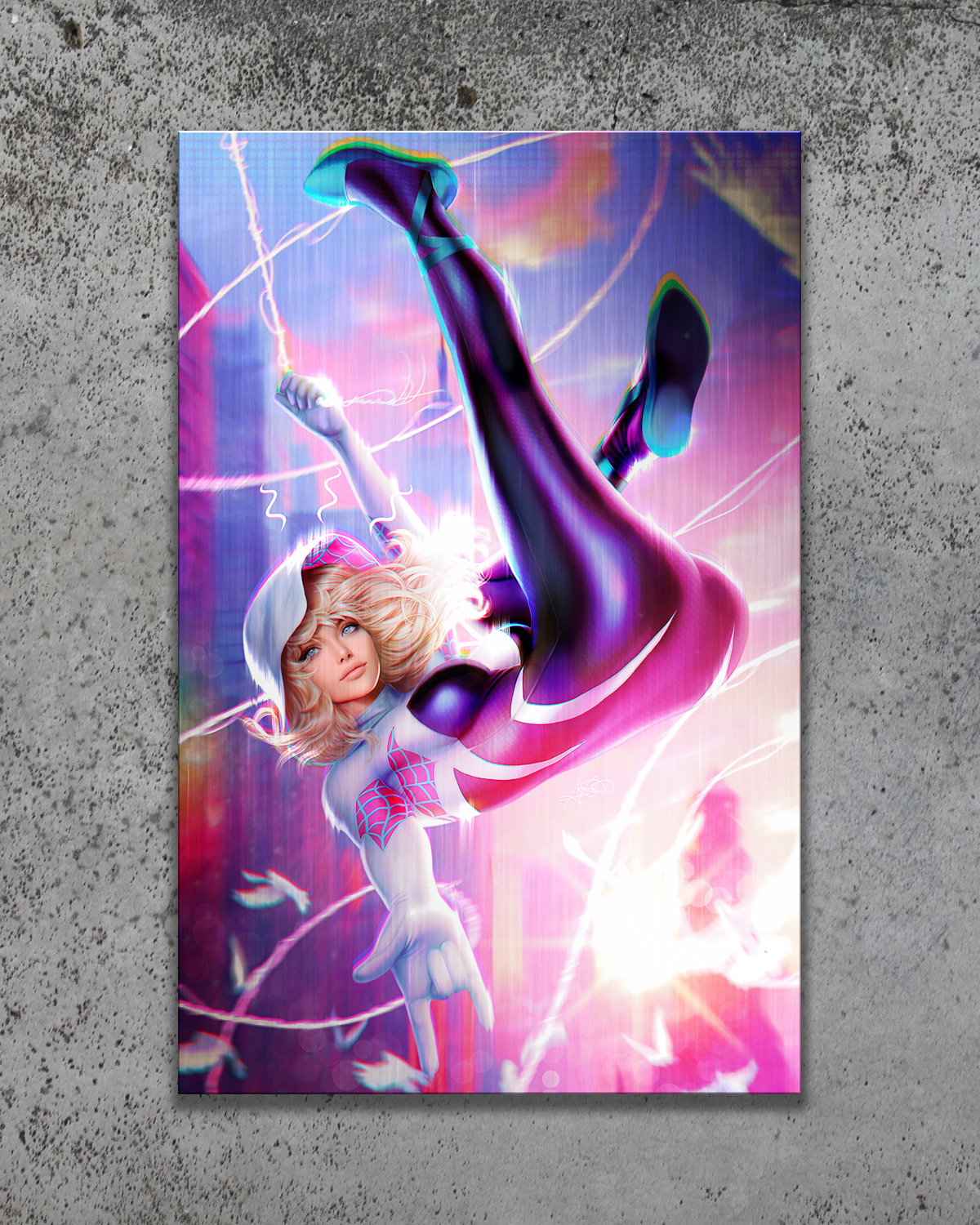 Spider-Gwen "Field Day" Metal Print
