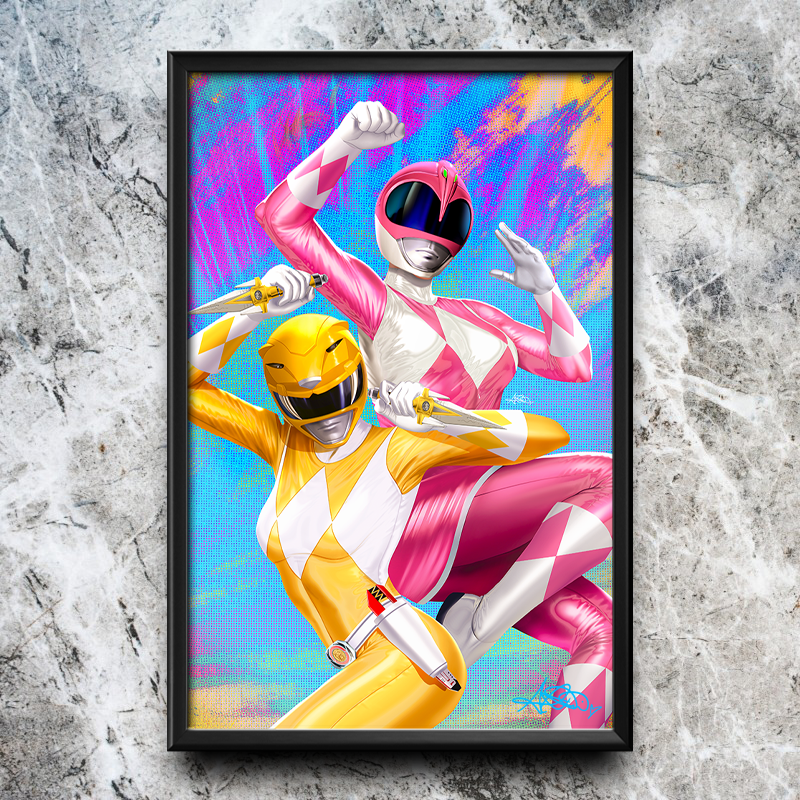 Mighty Morphin Power Rangers: Darkest Hour #1 "Helmets" Semi-Gloss Art Print