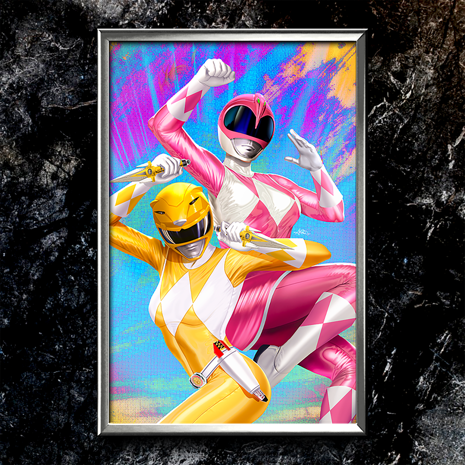Mighty Morphin Power Rangers: Darkest Hour #1 "Helmets" Semi-Gloss Art Print